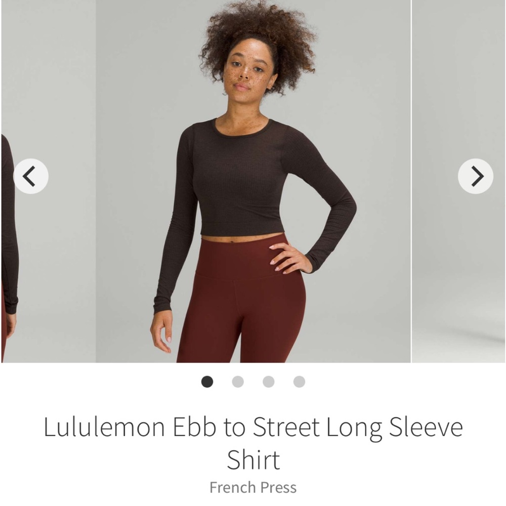 Lululemon Athletica Ebb To Street Long Sleeve French Press